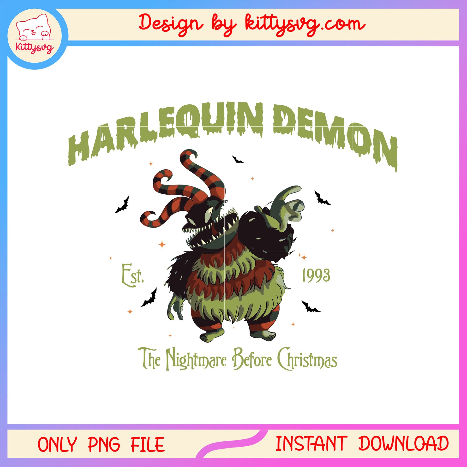 Harlequin demon nightmare before christmas movie png, halloween film png