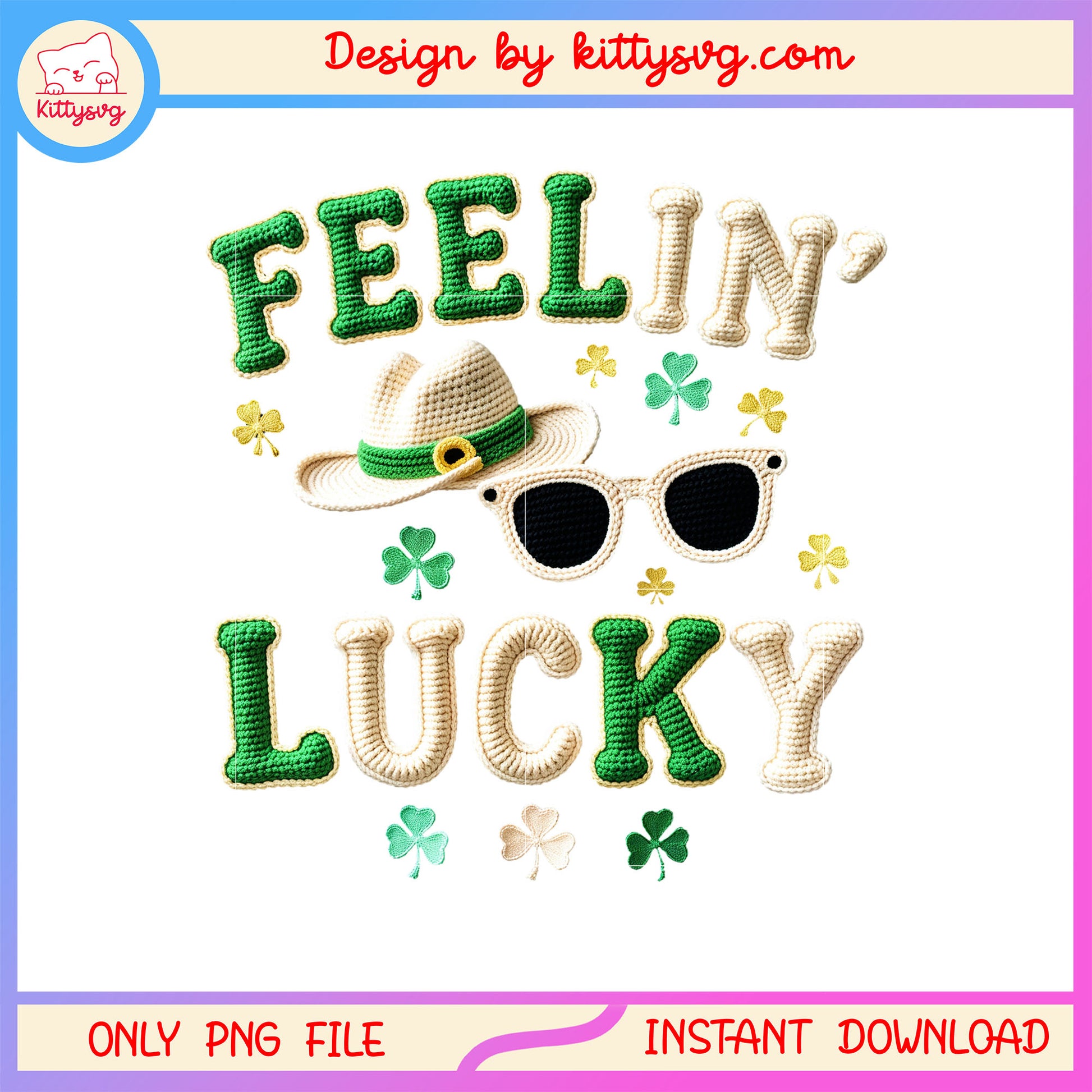 Hat and glass lucky patrick png, lucky st patrick's day png