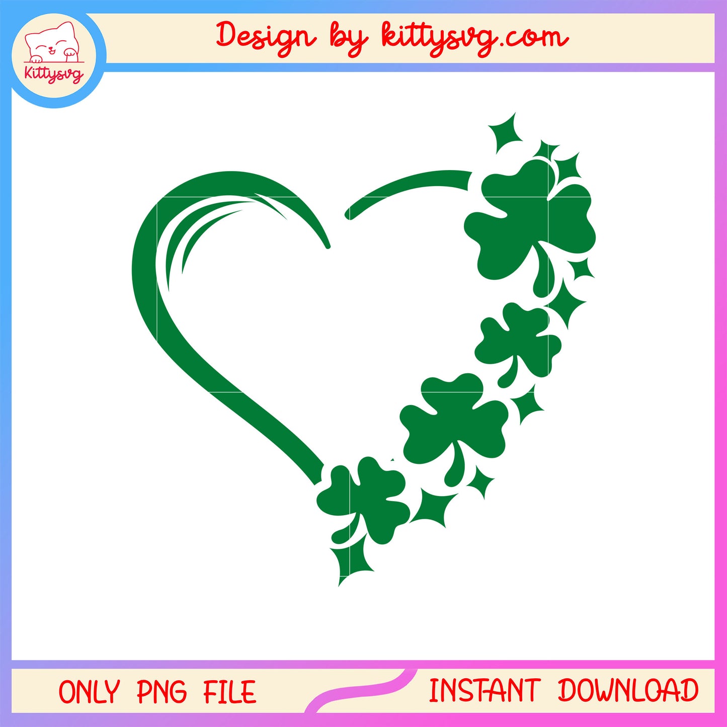 Hearts decor st patrick's png, st patrick's day movies​ png