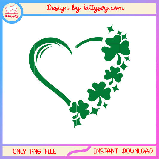 Hearts decor st patrick's png, st patrick's day movies​ png