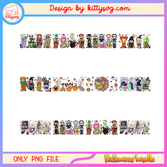 Hocus pocus coffee cup halloween bundle png, halloween png