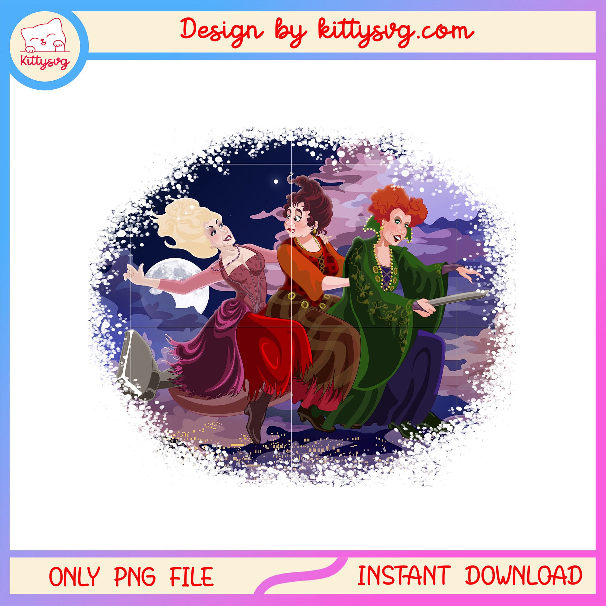 Hocus pocus witches movie characters png, halloween holiday png