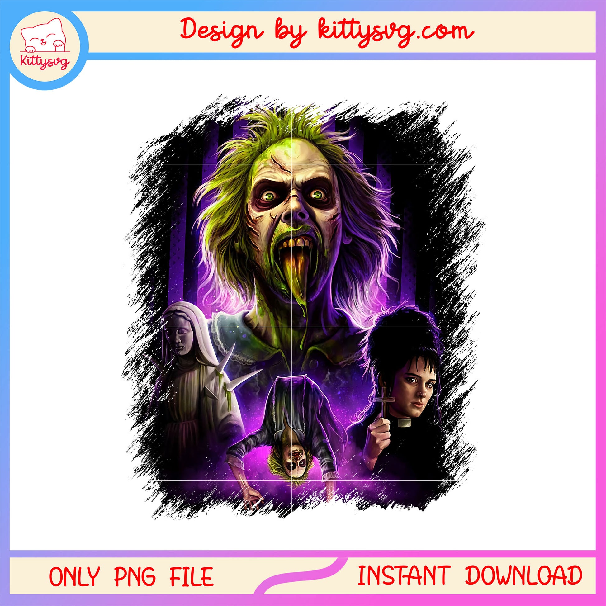 Horror beetlejuice halloween movie casts design png, halloween beetlejuice png