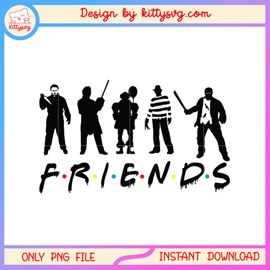 Horror film friends character design png, killer in scary movie png