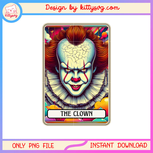 Horror halloween pennywise the clown png, scary clown png