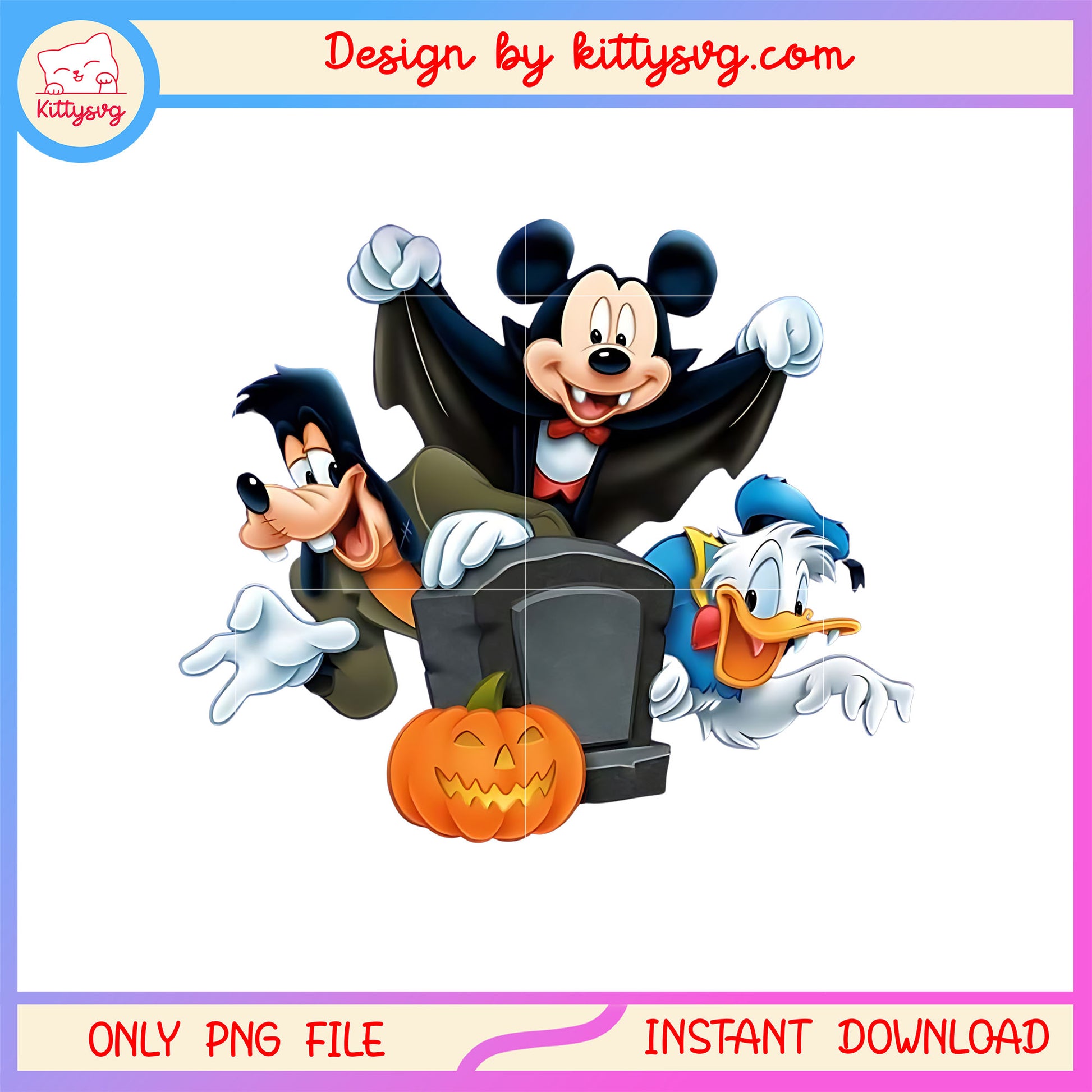 Horror halloween rip mickey and friends png, halloween disney png