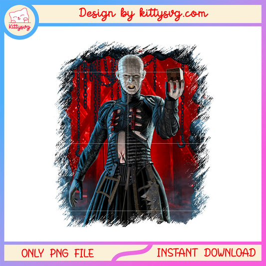 Horror hellraiser halloween png, horror movie characters png