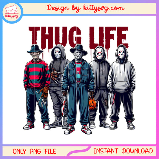 Horror movies thug life halloween png, thug life png, scary movies png
