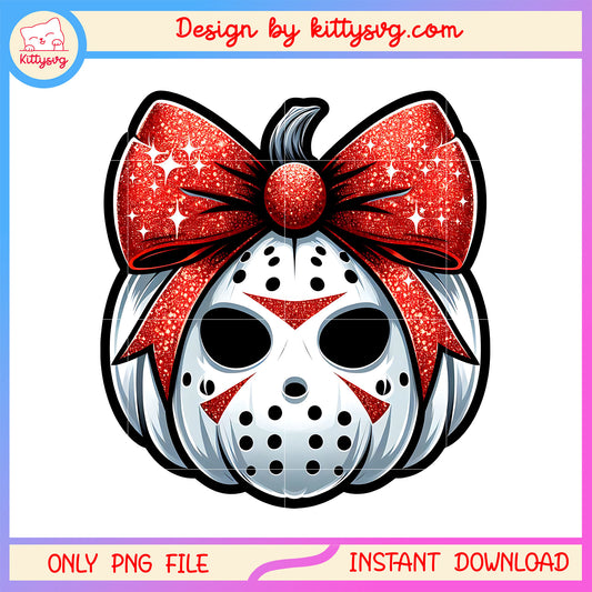 Horror pumpkin jason voorhees face costume png, jason voorhees png