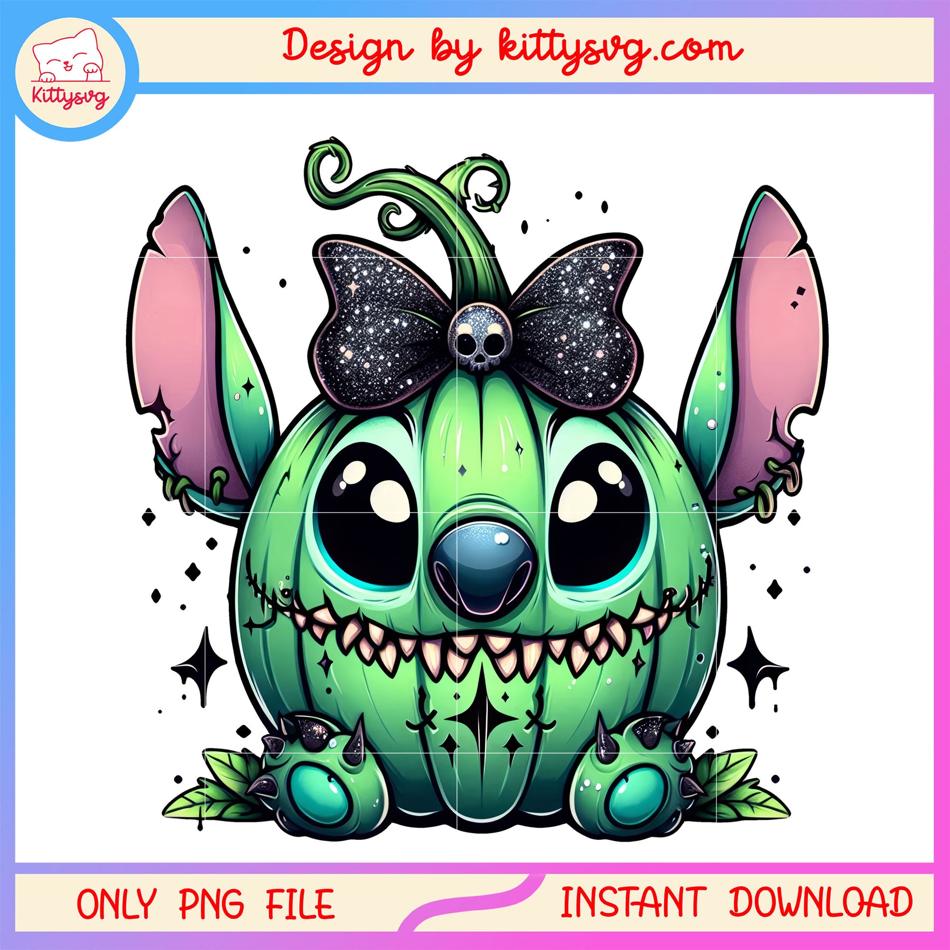 Horror pumpkin stitch costume png, halloween costume idea png