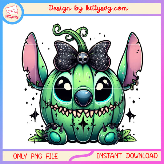 Horror pumpkin stitch costume png, halloween costume idea png