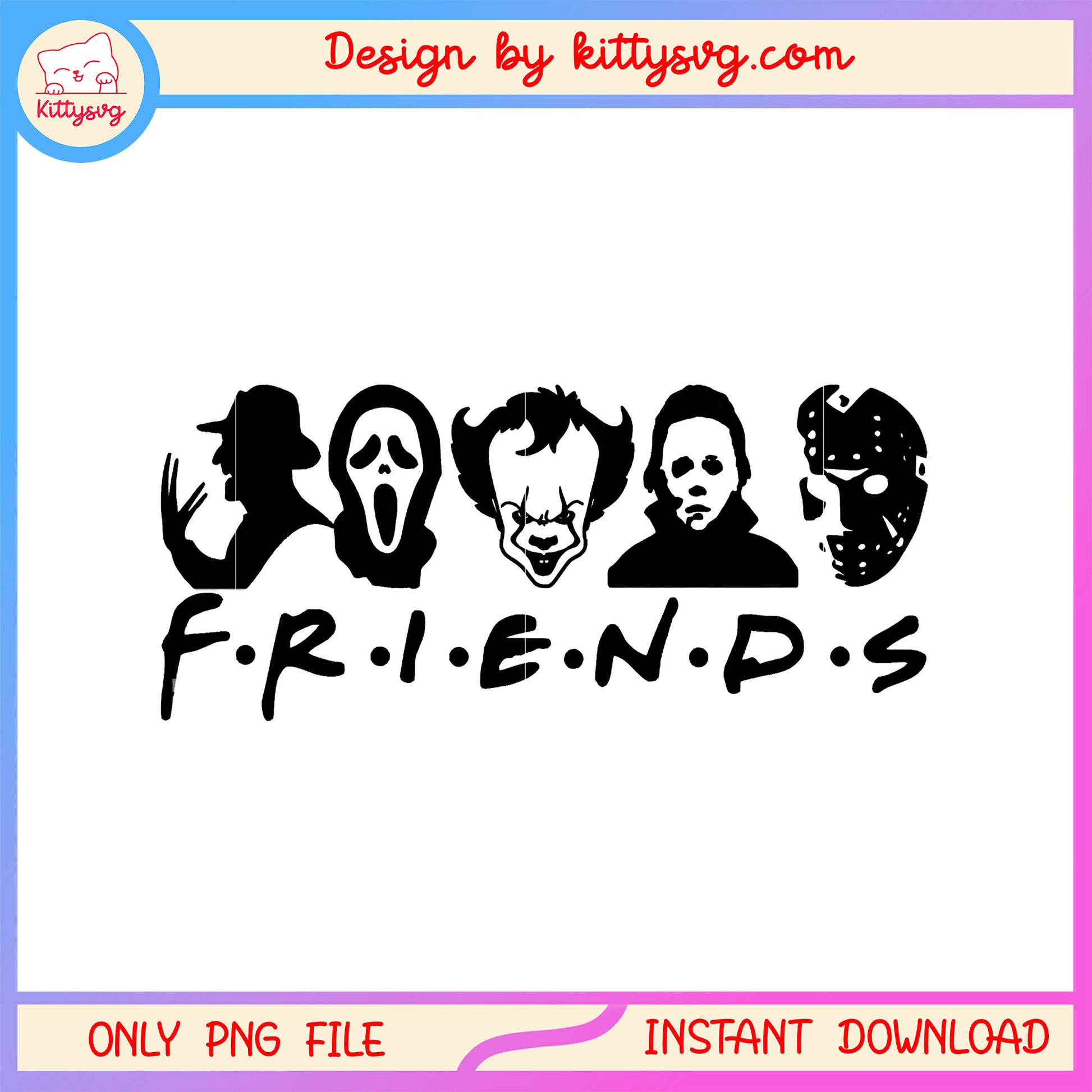 Horror shadow halloween characters friends png, Horror friends png