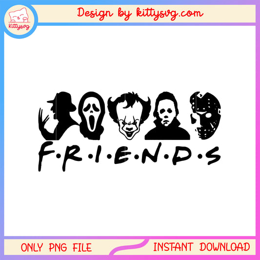 Horror shadow halloween characters friends png, Horror friends png