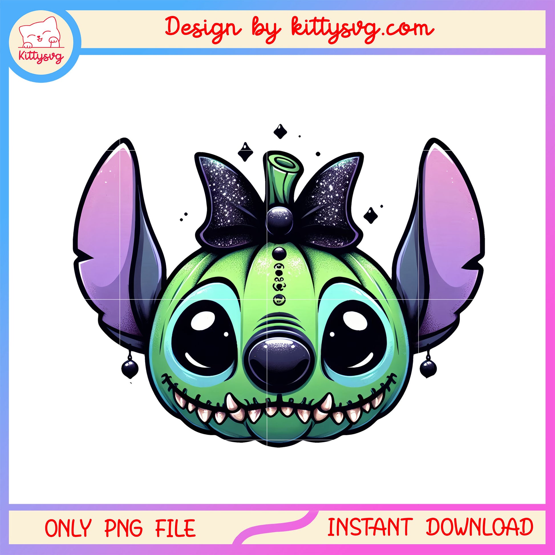 Horror stitch cosplay pumpkin png, halloween pumpkin png