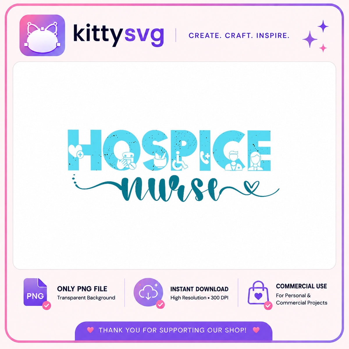 Hospice Nurse PNG, Nurse Life PNG, Healthcare Worker PNG