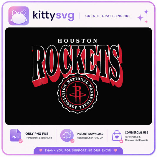 Houston Rockets PNG, NBA Basketball Team Logo, Rockets PNG