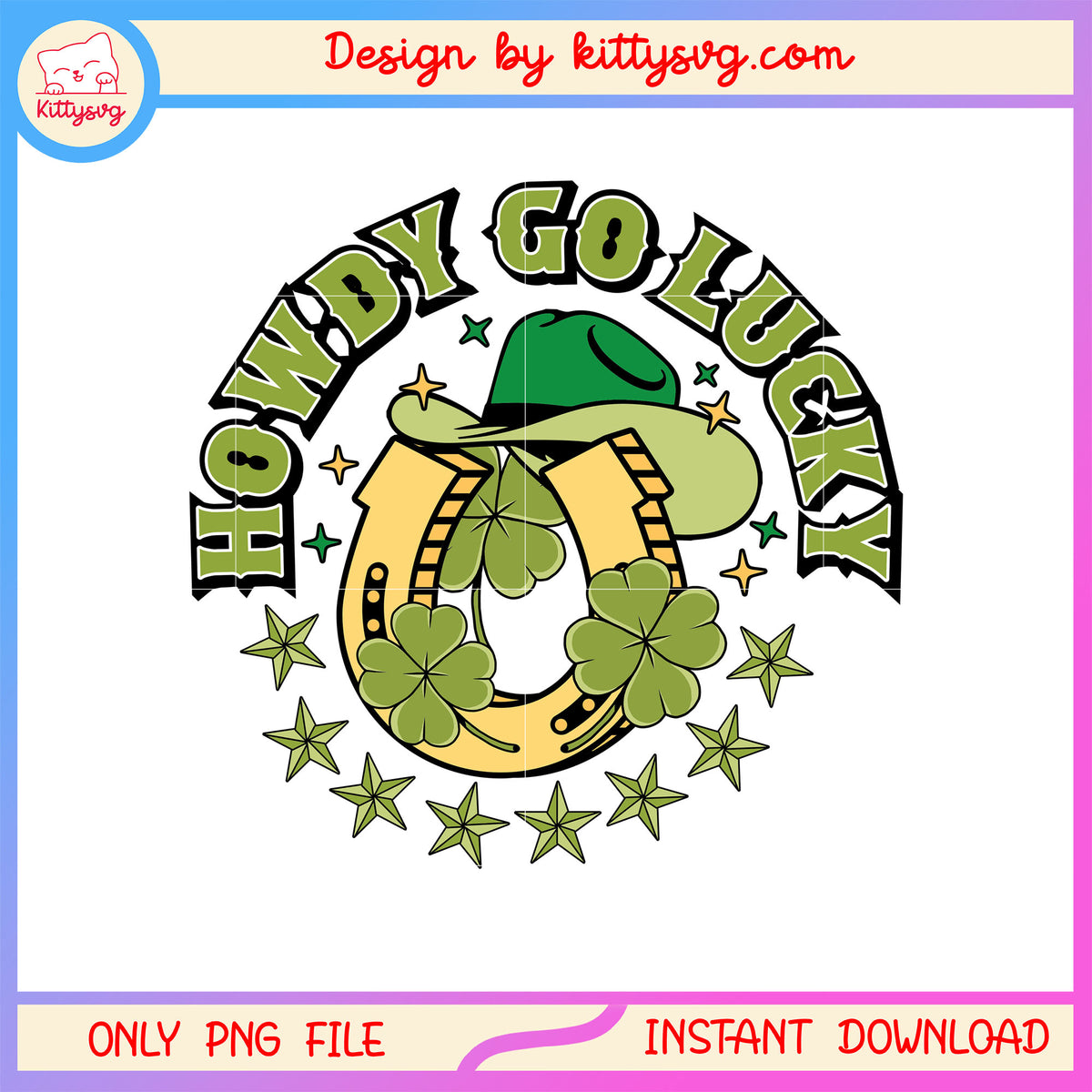 Howdy stars st patrick's png, st patrick's day 2026​ png