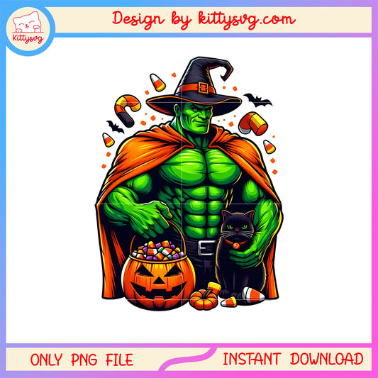 Hulk avengers witch and pumpkin png, avengers hulk png
