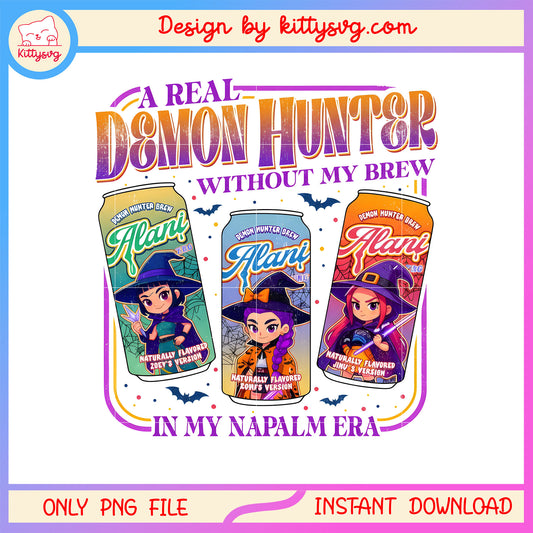 Huntrix alani demon hunter without my brew png, kpop demon png