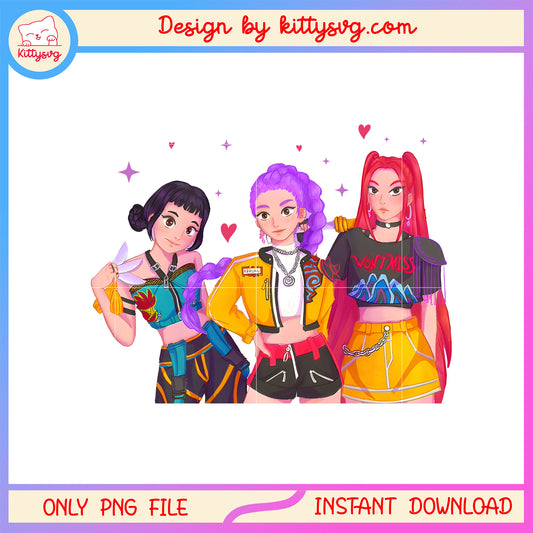 Huntrix band star blink png, huntrix kpop demon hunters png