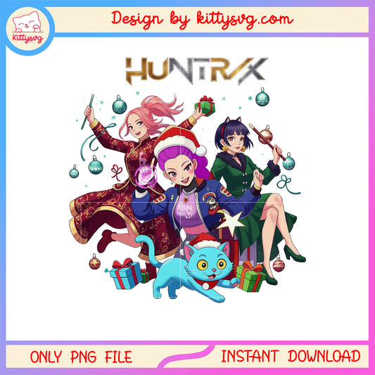 Huntrix kpop derpy tiger merry christmas png, merry christmas png
