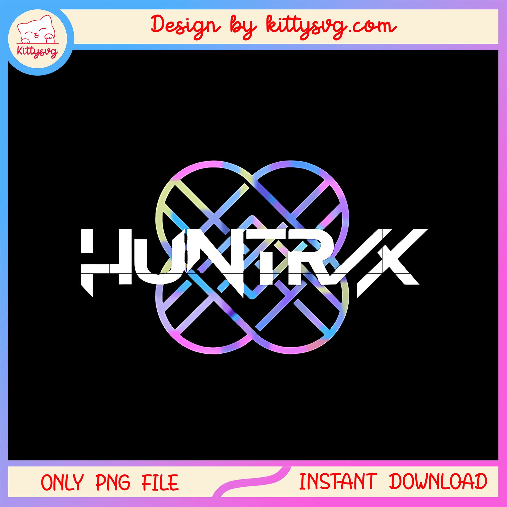 Huntrix kpop huntters logo band png, logo design png, the huntrix png