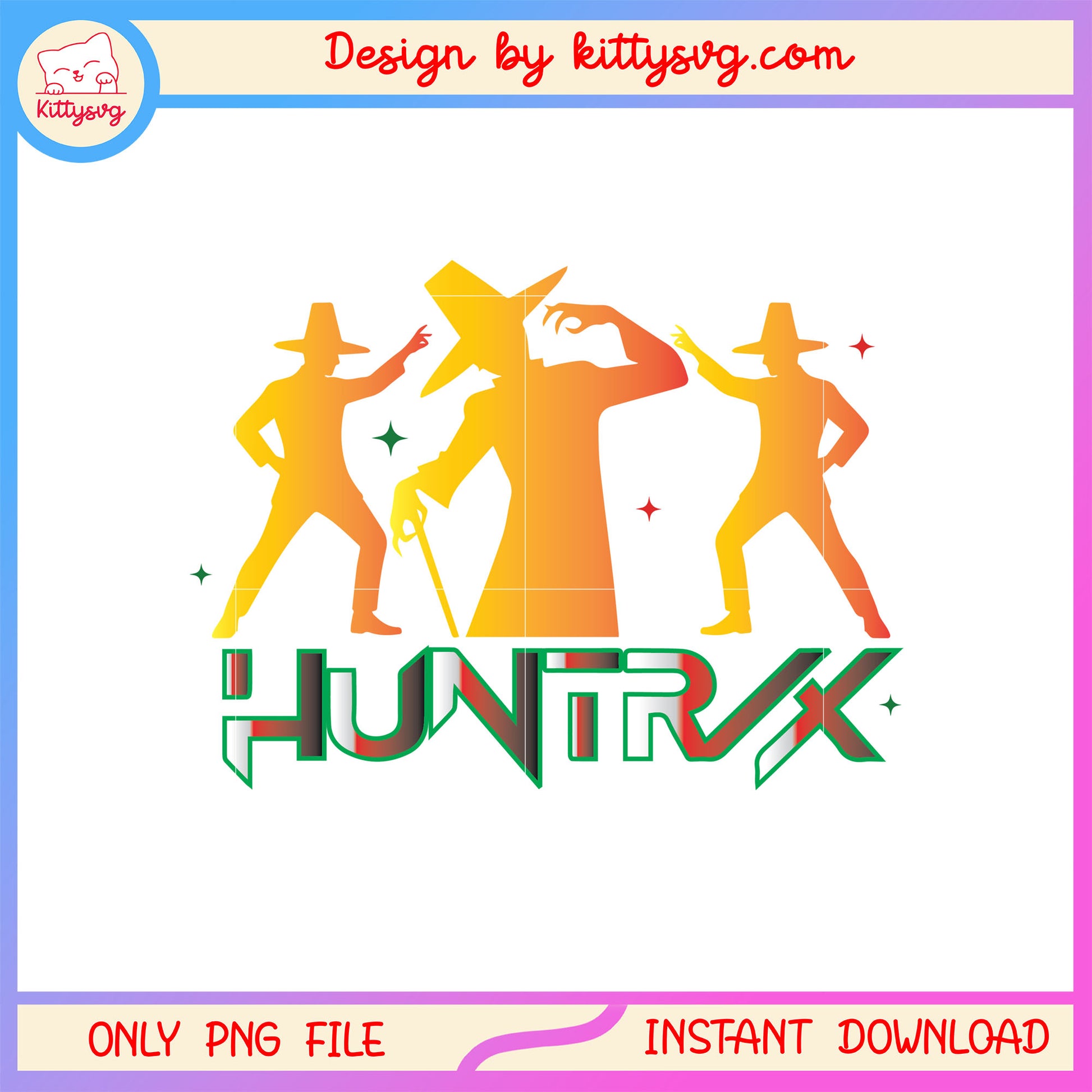 Huntrix kpop your idols christmas png, christmas eve eve png
