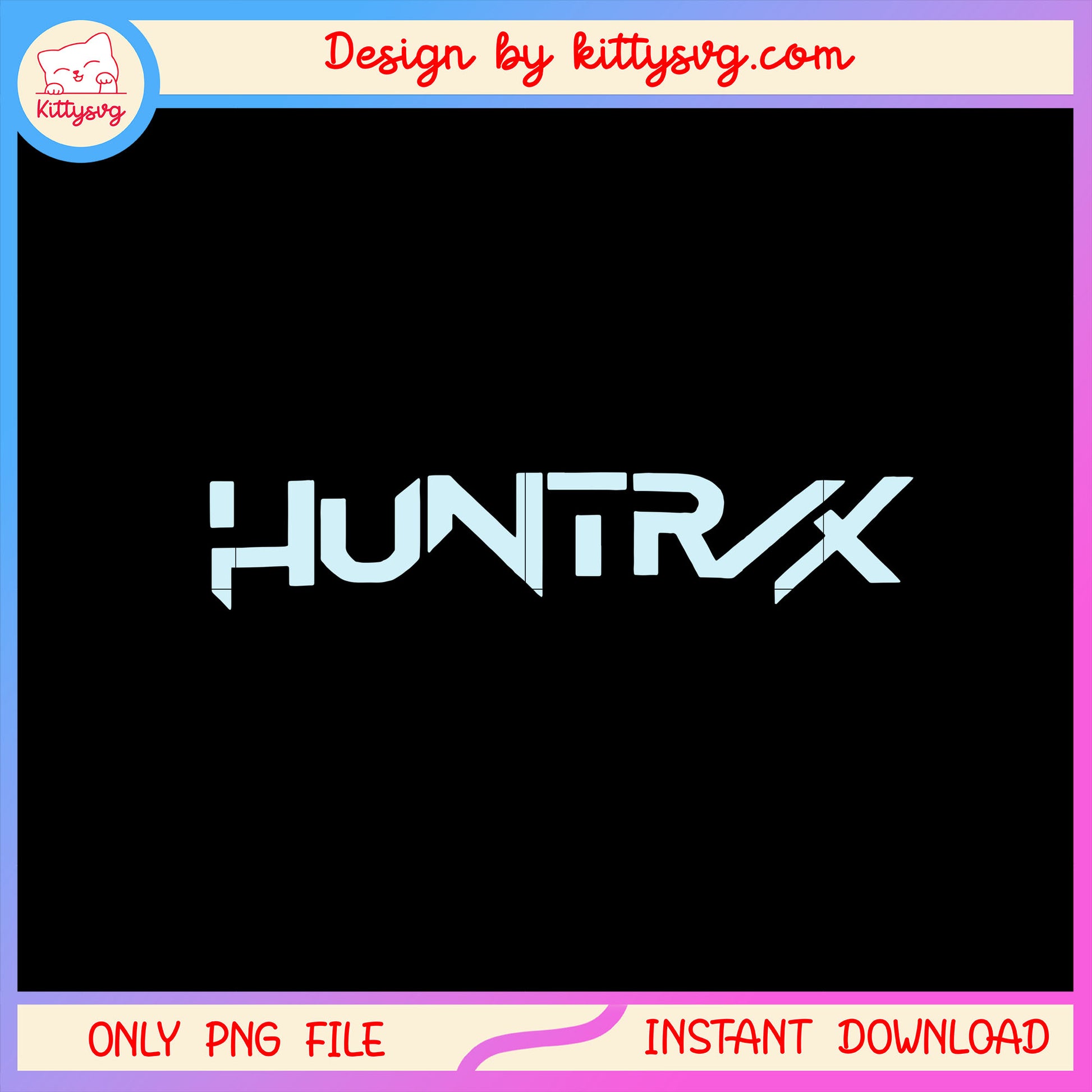 Huntrix team logo design png, kpop demon hunters png, trending png