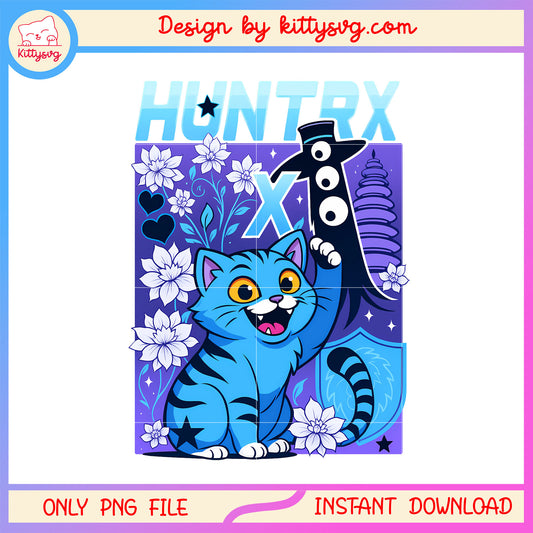 Huntrix tiger derpy and sussy design png, huntrix movie png