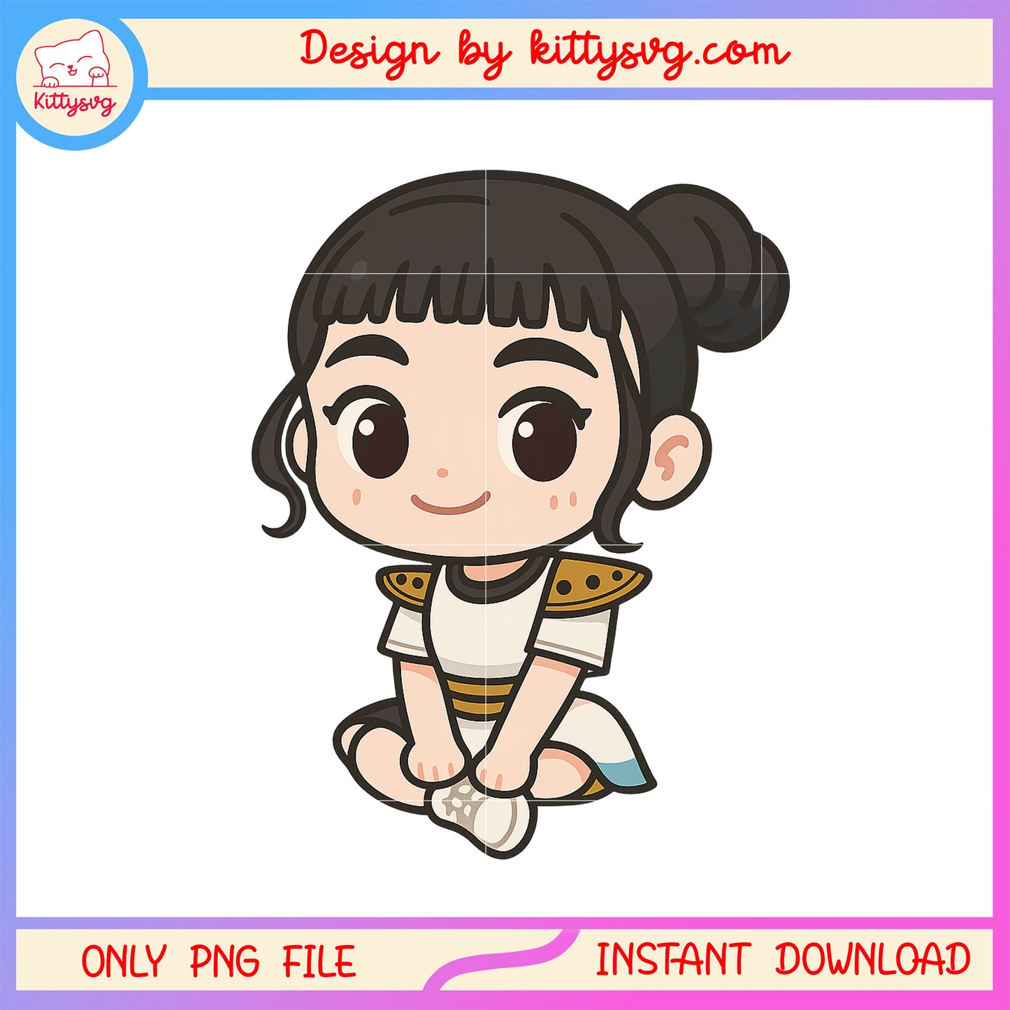 Huntrix zoey member hunter outfit design png, demon hunters png, anime png