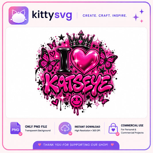 I Love Katseye PNG, Katseye Kpop Fan Shirt PNG, Girl Group PNG
