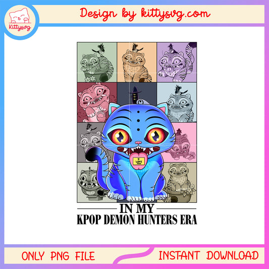In my kpop demon hunters design png, kpop demon tiger png