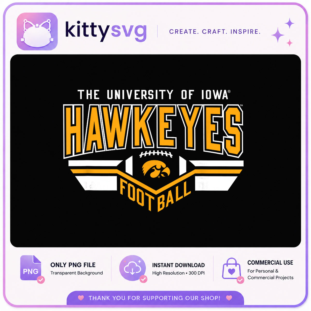 Iowa Hawkeyes Football PNG, University Of Iowa PNG, Hawkeyes PNG
