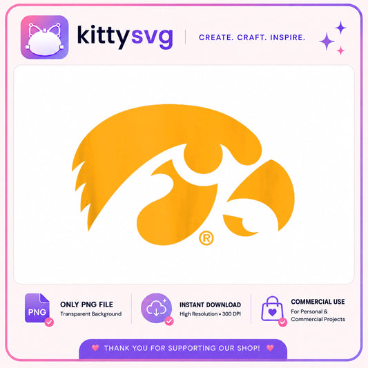 Iowa Hawkeyes Logo PNG, Hawkeyes Clipart, Iowa Football PNG