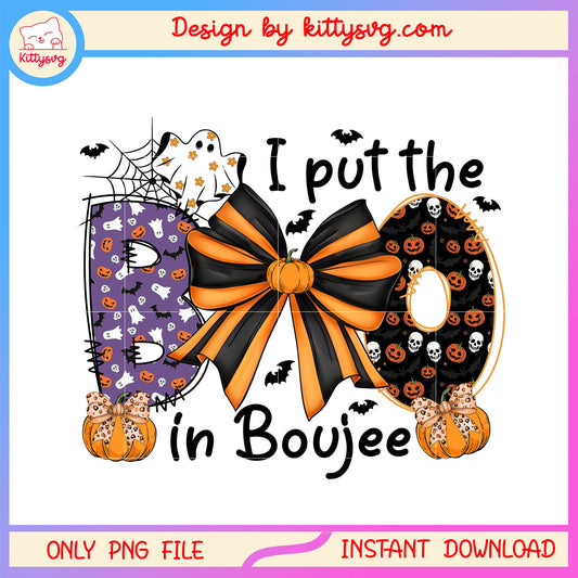 I put the boo in boujee png, halloween decor png, the ghost png