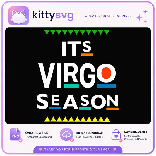 Its Virgo Season PNG, Virgo Zodiac Sign PNG, Astrology PNG