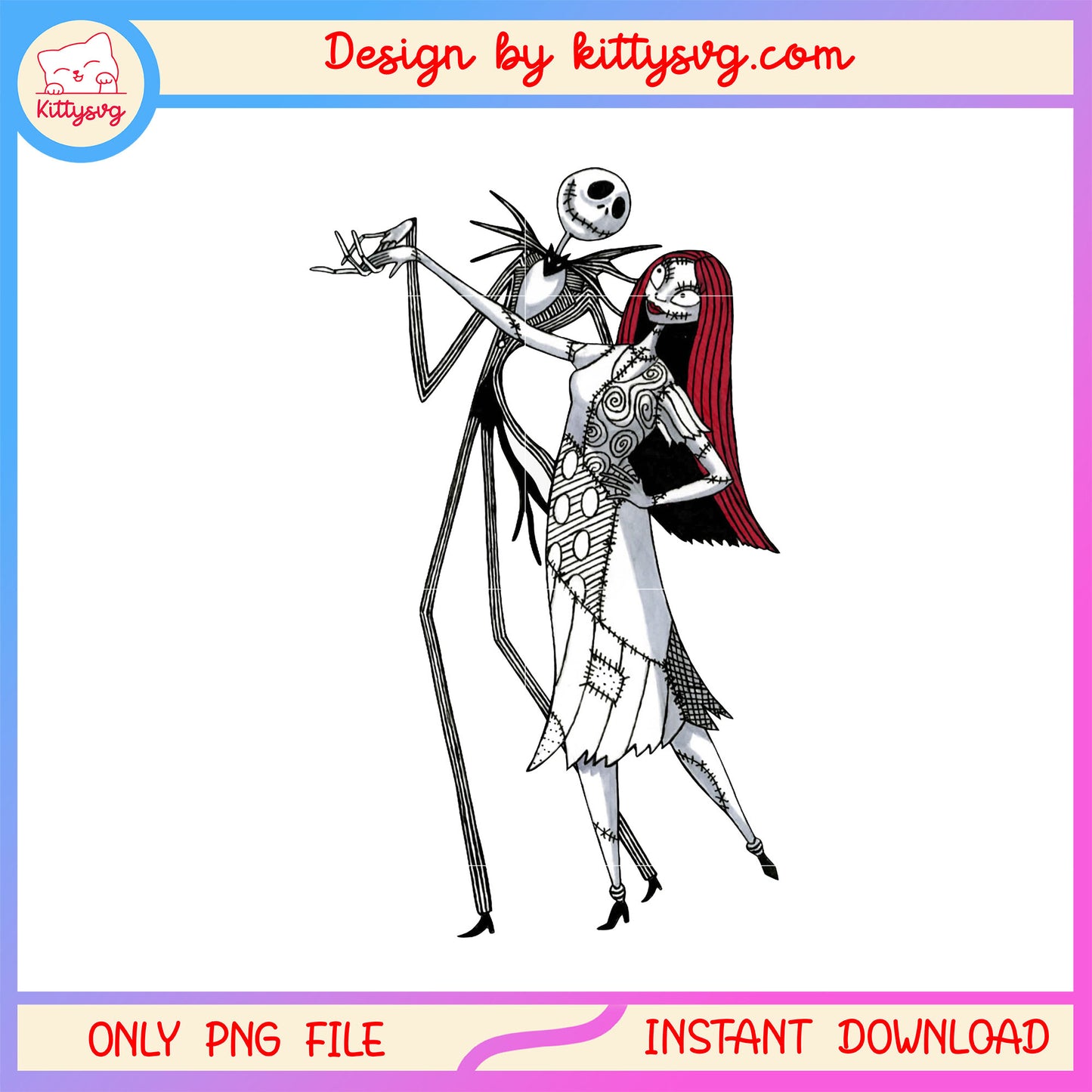 Jack and sally dancing clipping png, halloween couple costume ideas png