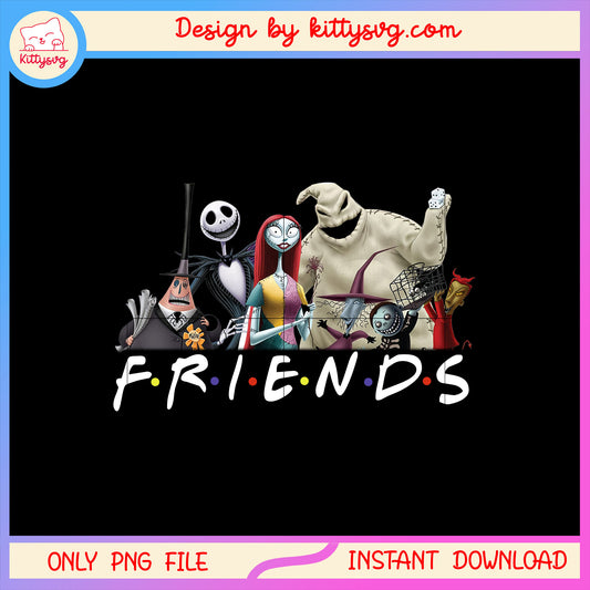 Jack friends happy halloween png, nightmare before christmas movie png