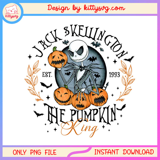 Jack skellington 1993 the pumpkin king png, the pumpkin king png