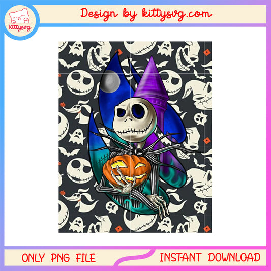 Jack skellington and zero dog pumpkin png, halloween pumpkin png
