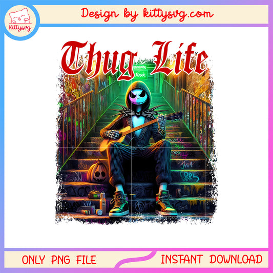 Jack skellington thug life halloween png, jack skellington png 