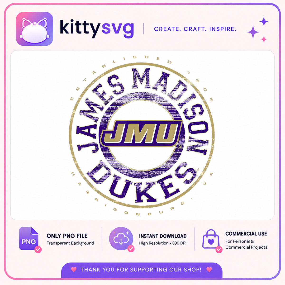 James Madison University JMU Dukes PNG, JMU PNG, College PNG