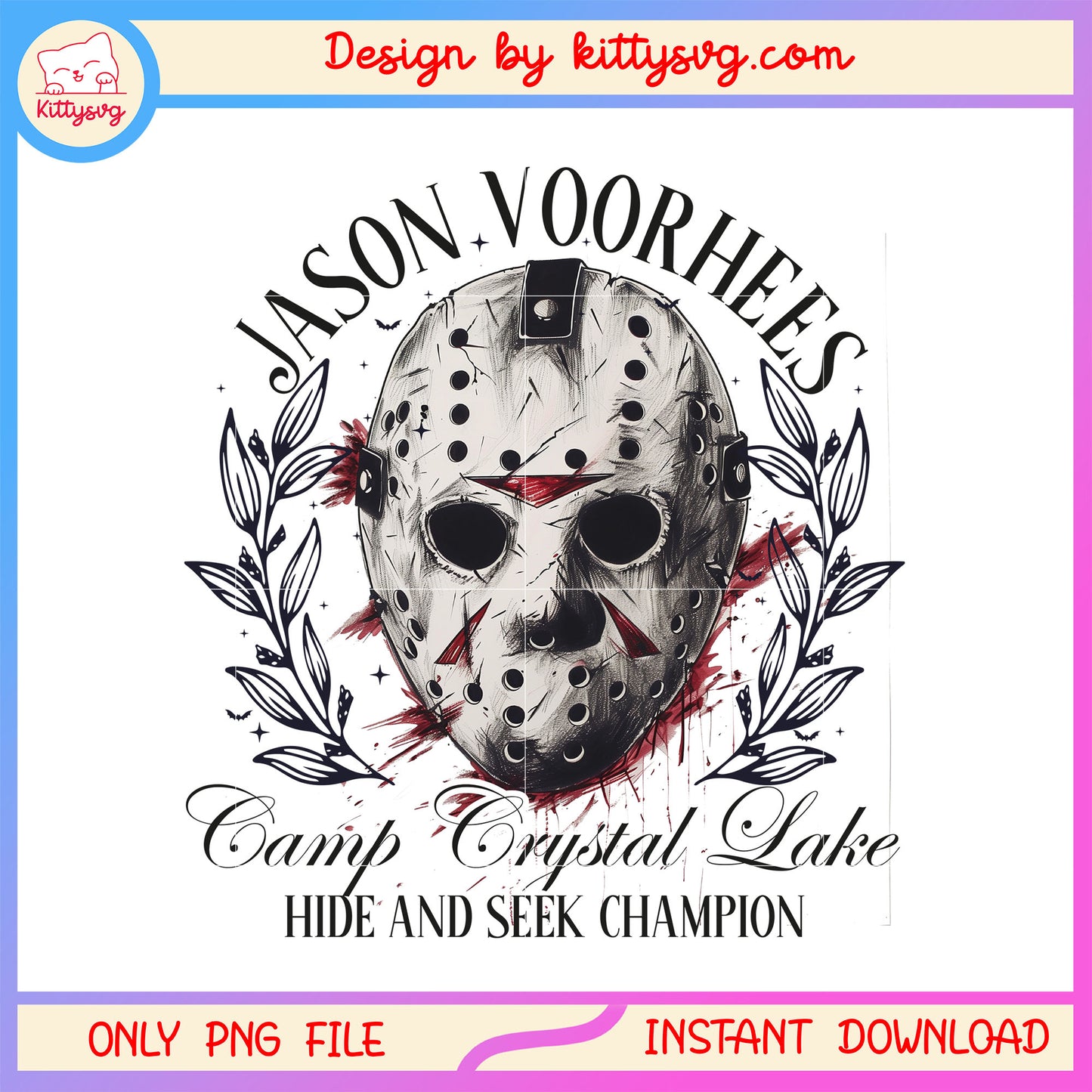 Jason voorhees camp crystal lake design png, jason voorhees png