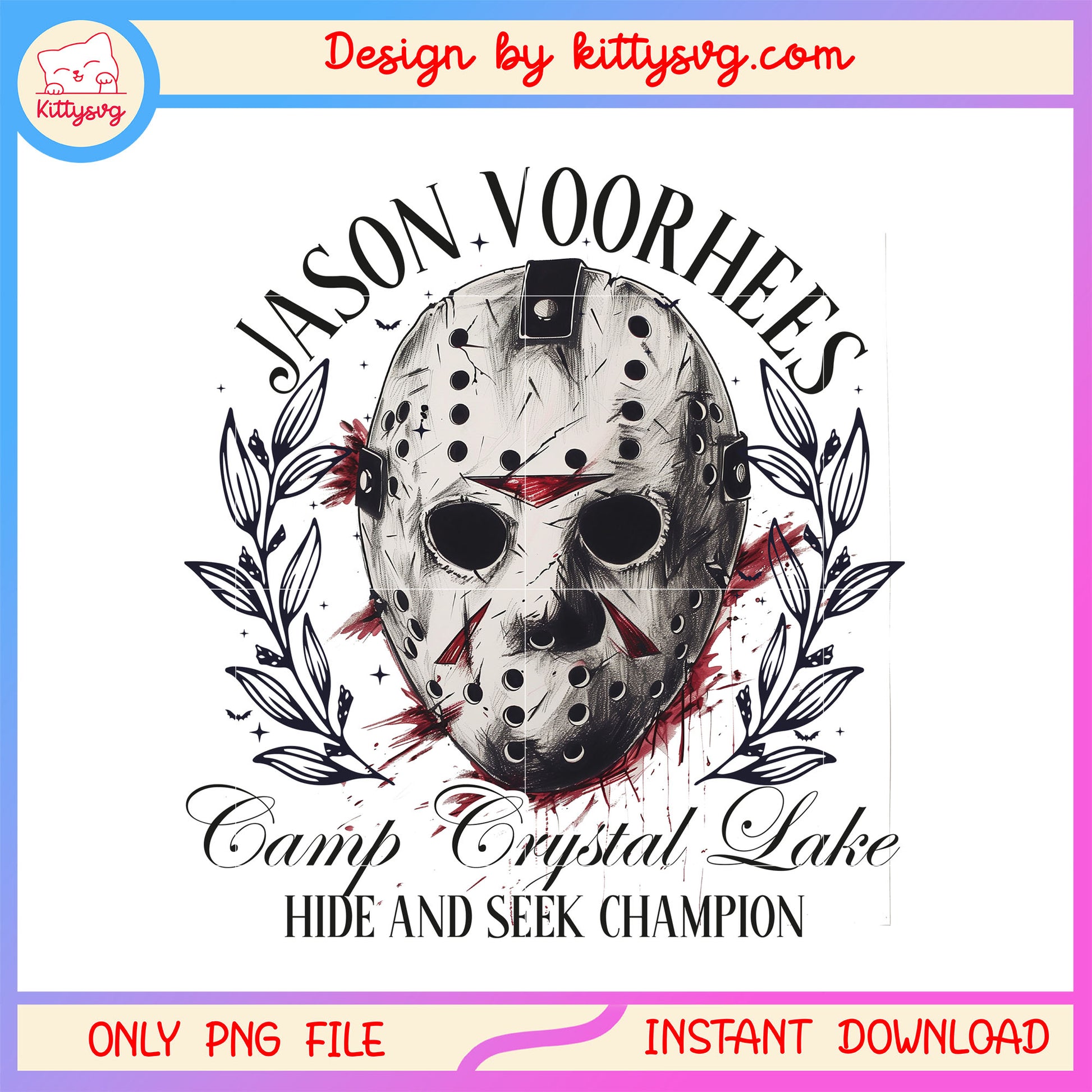 Jason voorhees camp crystal lake design png, jason voorhees png