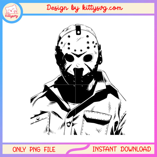 Jason voorhees design scary character png, jason voorhees mask cartoon png