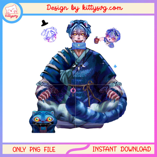 Jinu demon and derpy tiger design png, saja boys demon png