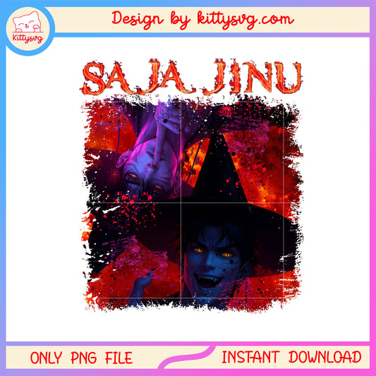 Jinu horror devil saja boys design png, jinu saja boys png