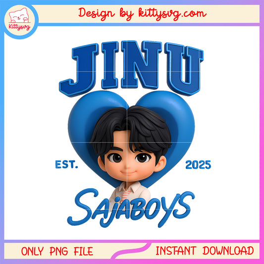 Jinu sajaboys est 2025 heart design png, jinu kpop demon huntrers png