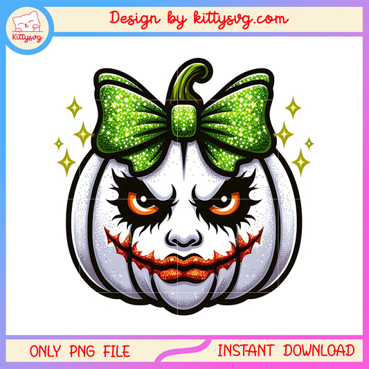 Joker pumpkin halloween costume design png, halloween joker png