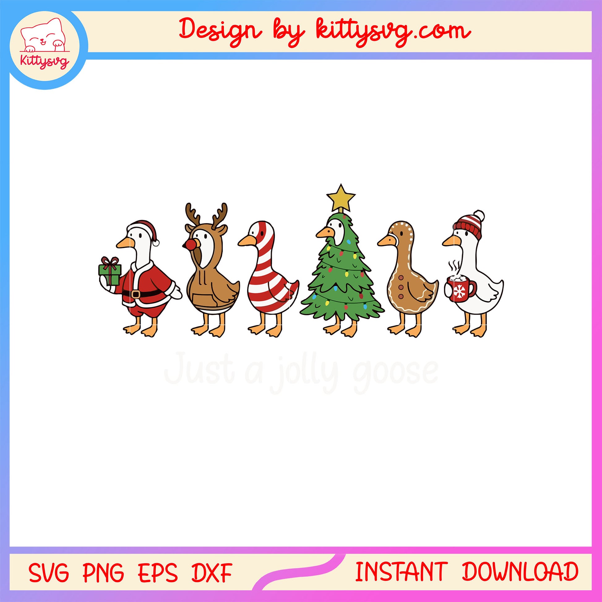 Just a jolly goose halloween costumes svg, cute goose svg